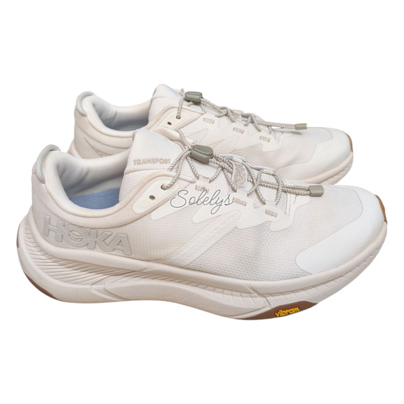 HOKA ONE ONE Transport Womens 10B Eggnog Neutral Commuter Lifestyle Sneaker - Picture 4 of 12